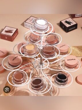 Moira Lasting Priming Cream Shadow - Beige x2, Rose Sand